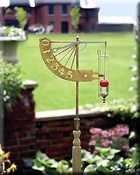 JEFFERSONIAN RAIN GAUGE BRASS