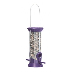 SUNFLOWER BIRD FEEDER 8 INCH BURGUNDY