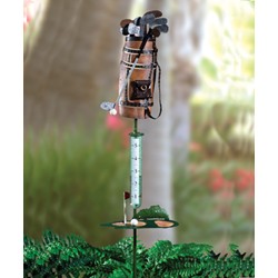 GOLF BAG RAIN GAUGE STAKED