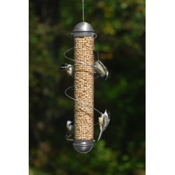 SILVER PEANUT FEEDER 17IN